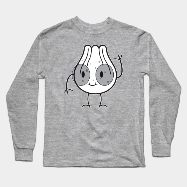 MR. JEEB the Nearsighted Dumpling Long Sleeve T-Shirt by Far Lands or Bust